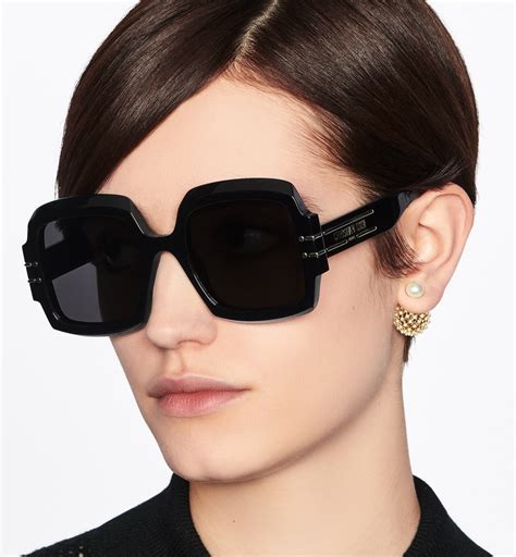 dior signature s1u sunglasses|DiorSignature S1U Black Square Sunglasses .